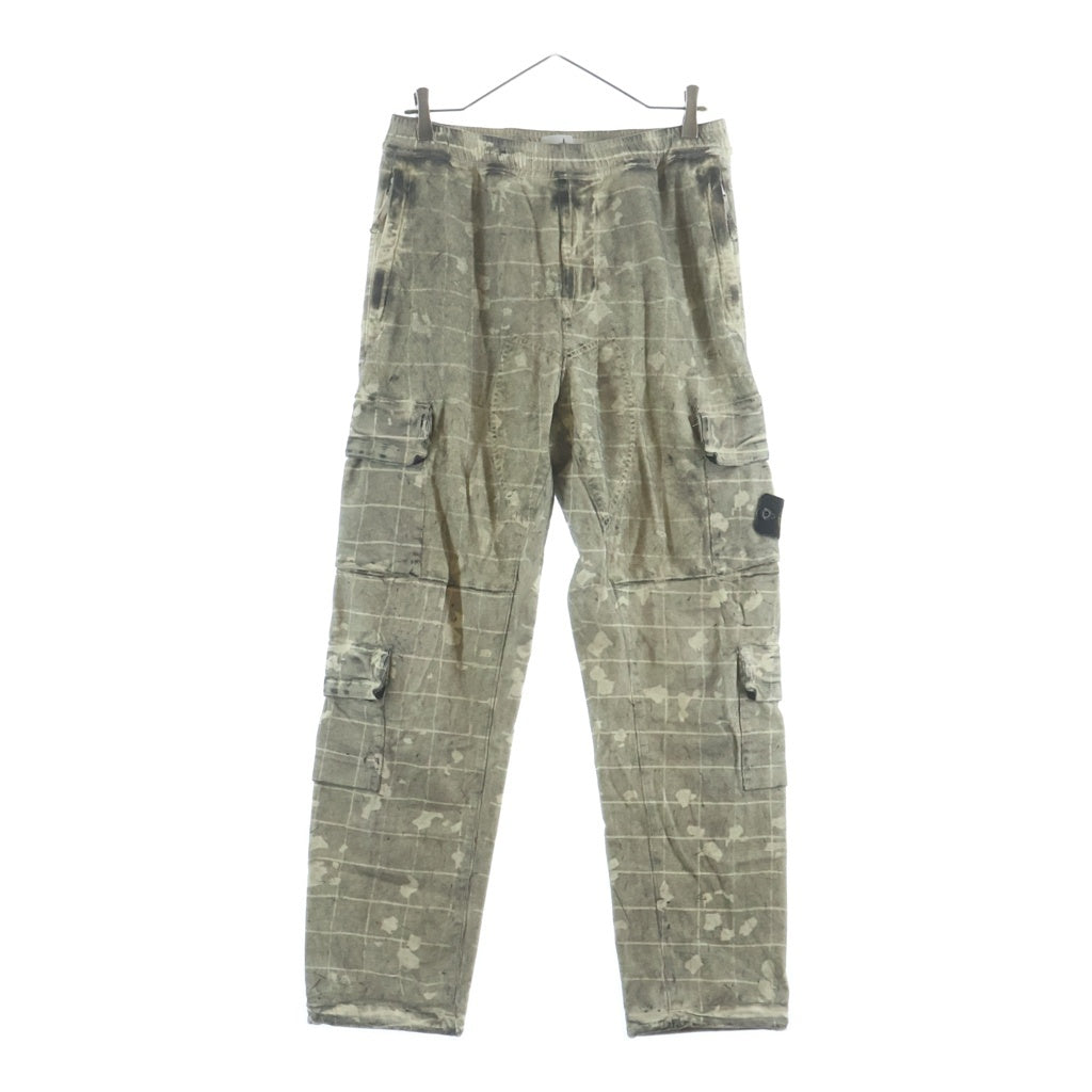 STONE ISLAND(ストーンアイランド) 20AW Dust Ghillie Laser Cargo Trousers ダストギリーレーザー カーゴトラウザーズパンツ スウェット カモフラ グレー
