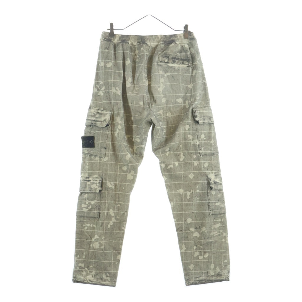 STONE ISLAND(ストーンアイランド) 20AW Dust Ghillie Laser Cargo Trousers ダストギリーレーザー カーゴトラウザーズパンツ スウェット カモフラ グレー