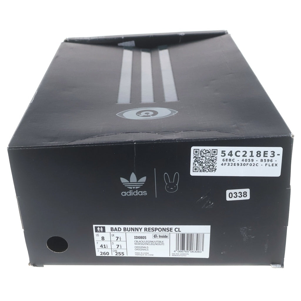adidas(アディダス) × BAD BUNNY RESPONSE CL TRIPLE BLACK ID0805 バッドバニー レスポンス トリプルブラック ローカットスニーカー ブラック US8/26cm