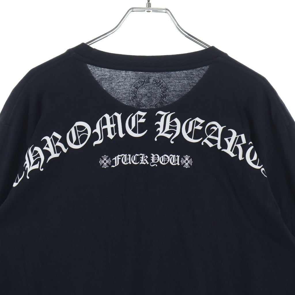 CHROME HEARTS(クロムハーツ) ARCH LOGO FUCH YOU アーチロゴ 長袖Tシャツ ロンT ブラック