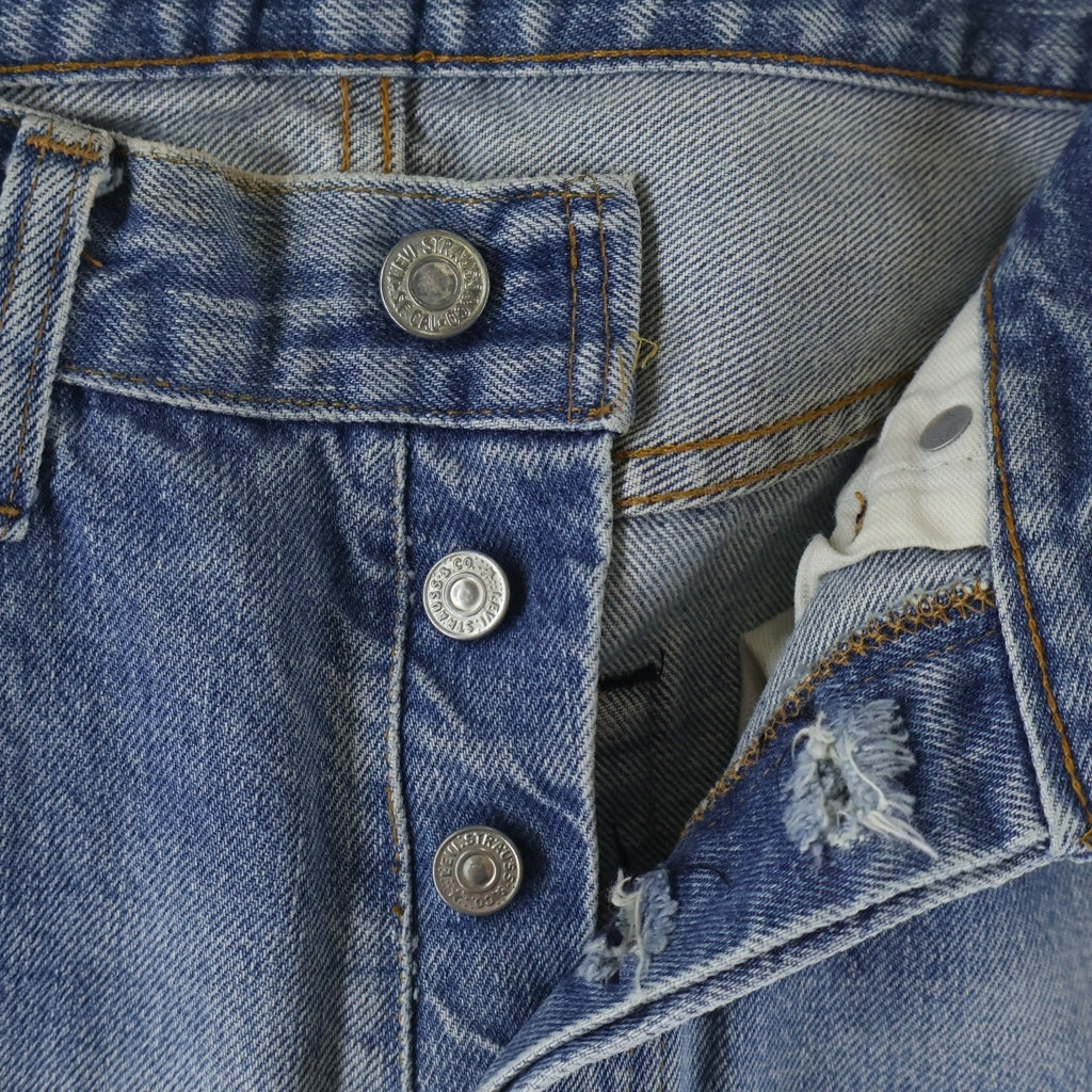 Levi's(リーバイス) 80S VINTAGE 501 ボタン裏刻印524 サークルR ボタンフライストレートデニムパンツ インディゴ