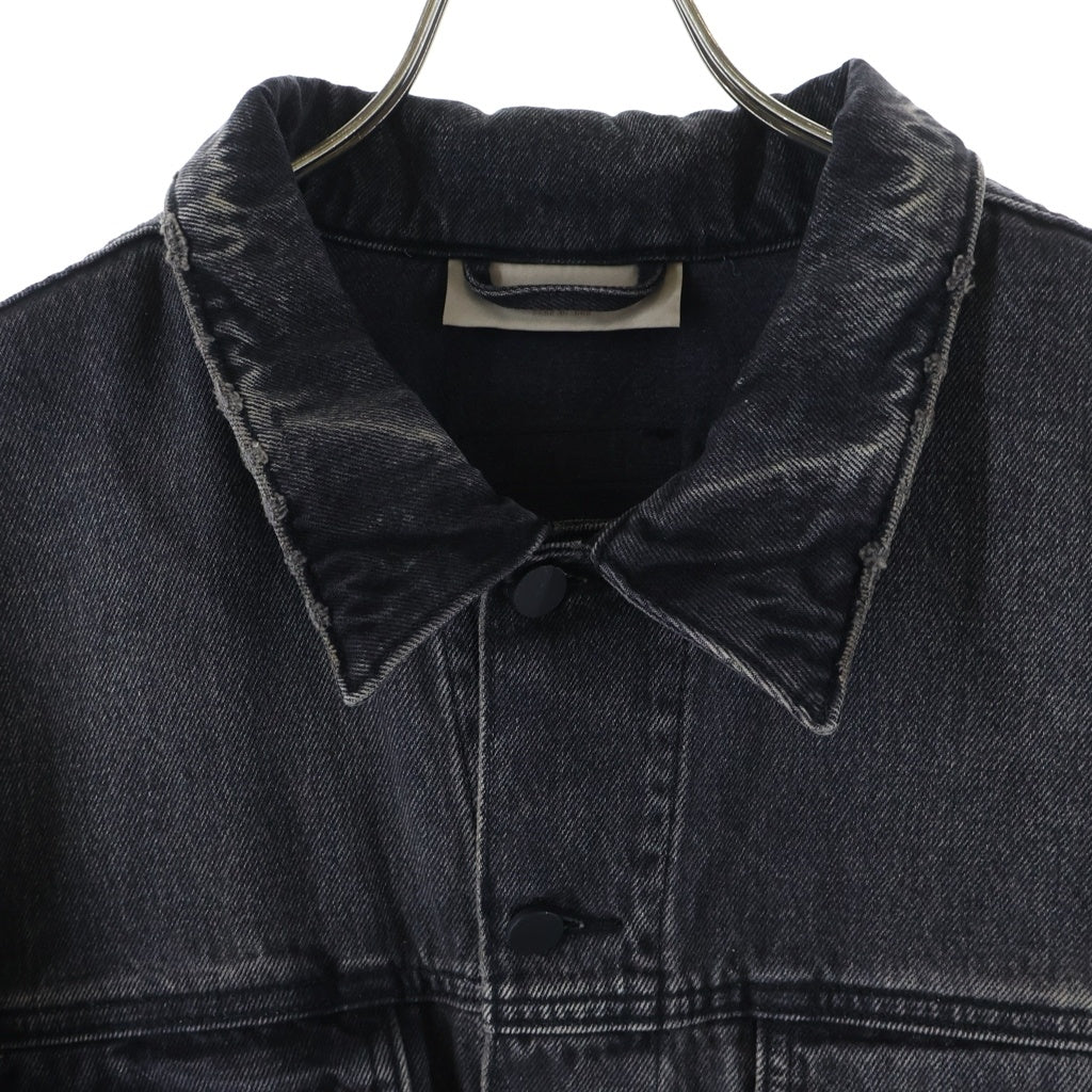 FEAR OF GOD ESSENTIALS(フィアオブゴッド エッセンシャルズ) 22SS ボタンフライデニムジャケット ブラック 202BT212041F