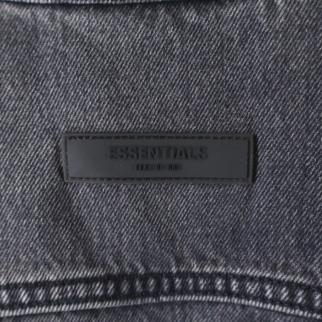 FEAR OF GOD ESSENTIALS(フィアオブゴッド エッセンシャルズ) 22SS ボタンフライデニムジャケット ブラック 202BT212041F