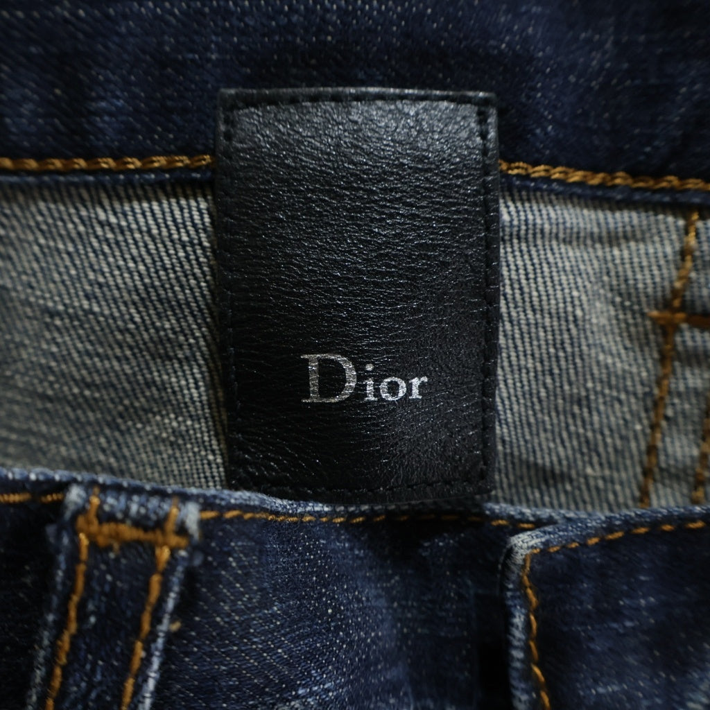 Dior HOMME(ディオールオム) JAKE ジェイク ストレッチ ボタンフライデニムパンツ クリス期 インディゴ