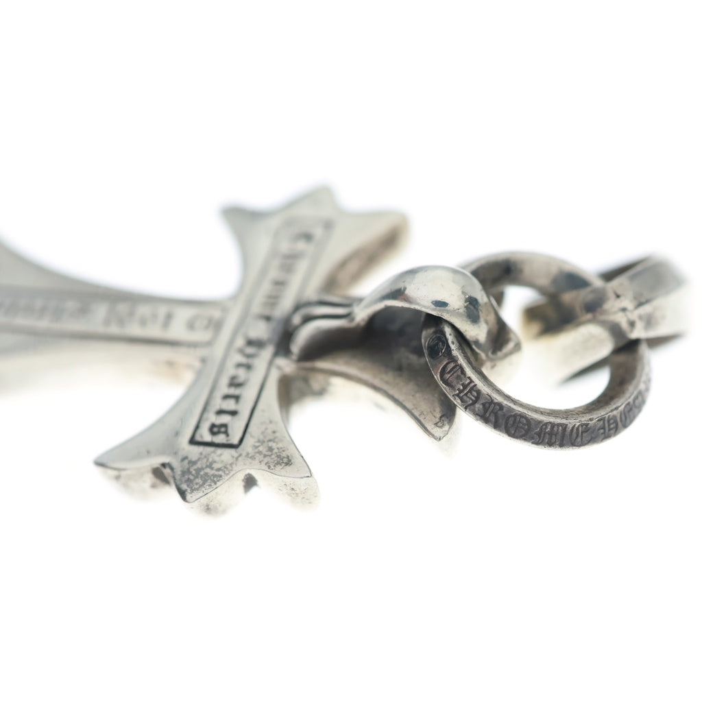 CHROME HEARTS(クロムハーツ) CH CRS SML W/BALE Wベイル スモールCHクロス ペンダントトップ シルバー BCA218