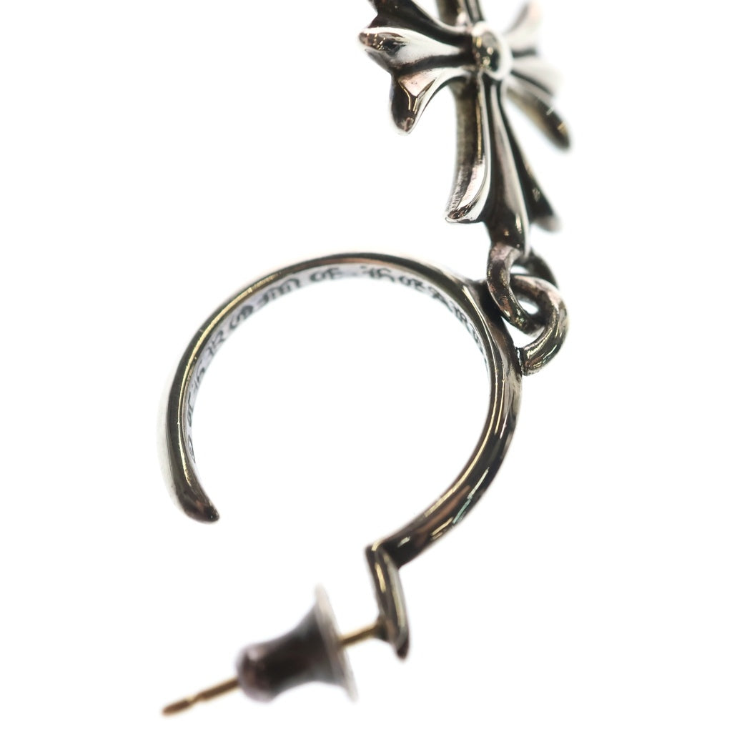 CHROME HEARTS(クロムハーツ) TINY CH CROSS タイニーCHクロス フープピアス シルバー BCA115