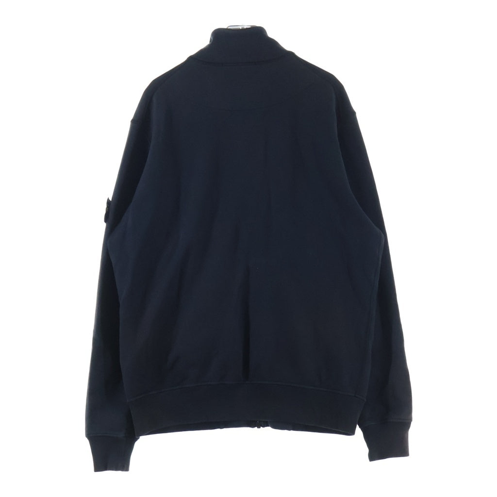 STONE ISLAND(ストーンアイランド) コットンスタンドカラー ジップアップジャケット ブラック 771564320
