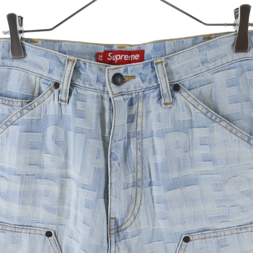 SUPREME(シュプリーム) 26SS Repeat Jacquard Double Knee Denim Short リピートジャガード ダブルニーデニムショーツ インディゴ