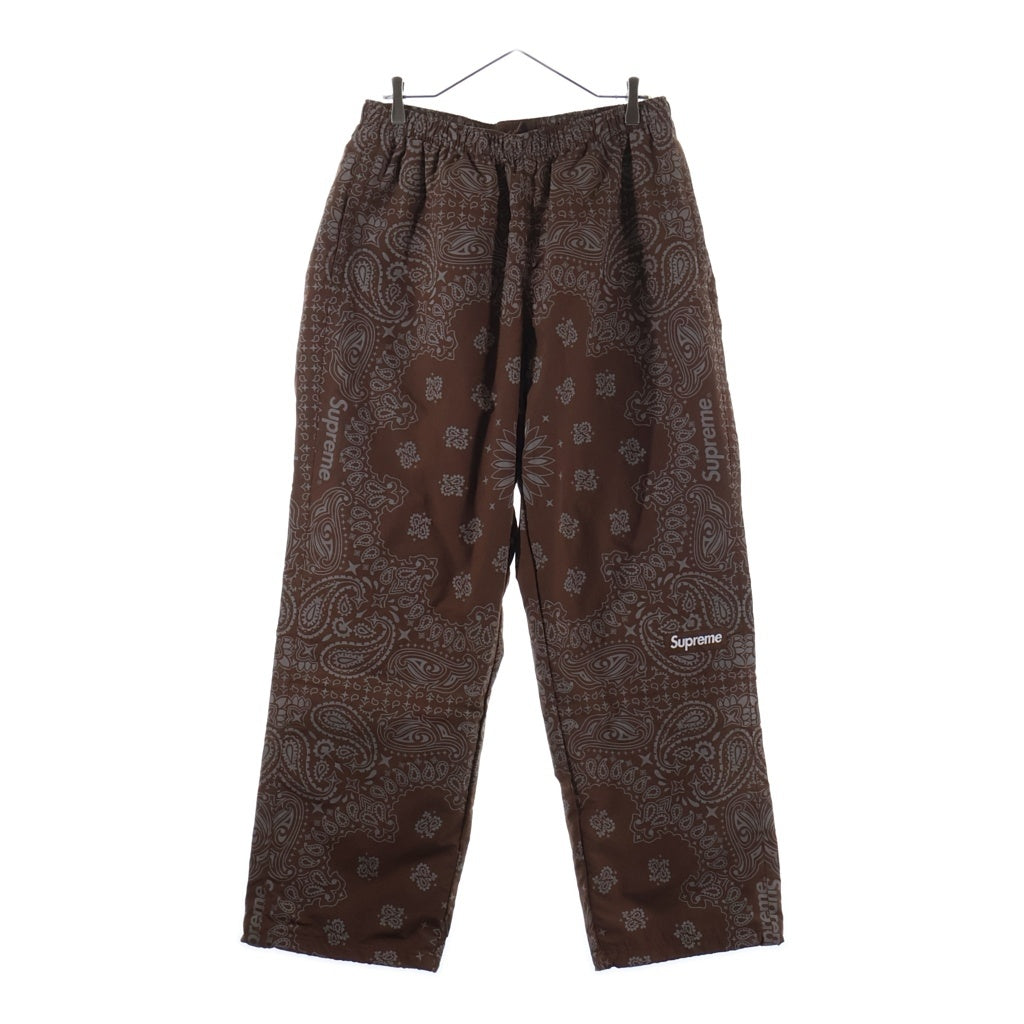 SUPREME(シュプリーム) 26SS Reflective Bandana Track Pant リフレクティブバンダナ トラックパンツ ブラウン