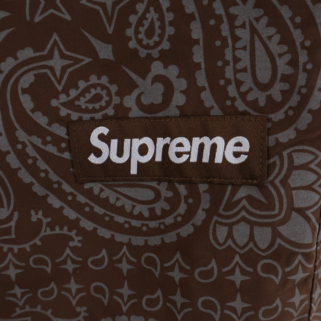 SUPREME(シュプリーム) 26SS Reflective Bandana Track Pant リフレクティブバンダナ トラックパンツ ブラウン