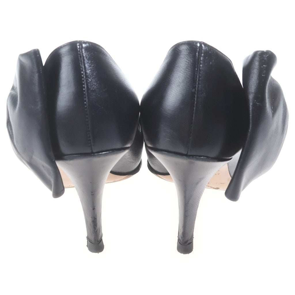 VALENTINO(ヴァレンティノ) Bow Shoes レザー ハイヒール パンプス ブラック レディース