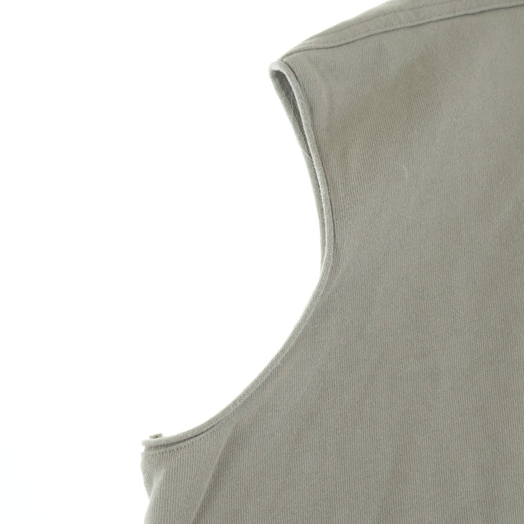 Rick Owens リックオウエンス 24SS タープノースリーブカットオフ カットソー ベージュ RU01D3160-BA Rick Owens(リックオウエンス) 24SS タープノースリーブカットオフ