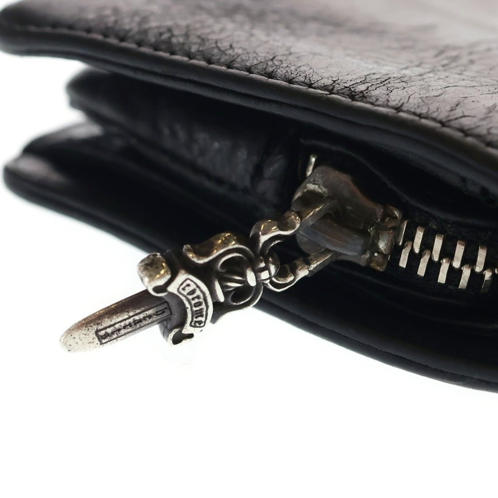 CHROME HEARTS(クロムハーツ) JOEY ジョーイ クロスパッチ レザーウォレット 財布 ブラック