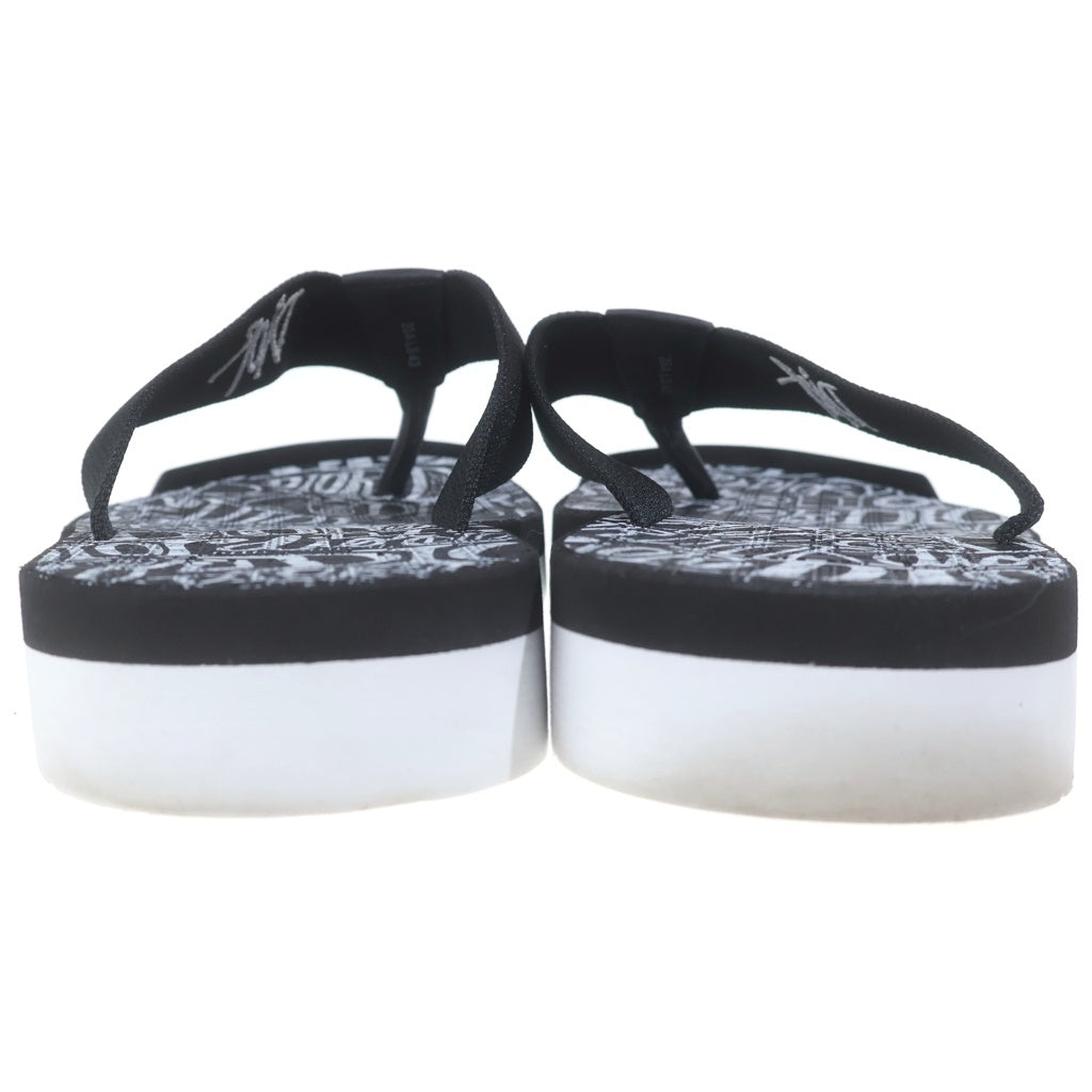 Dior HOMME(ディオールオム) ×SHAWN STUSSY ショーンフォントロゴ ステューシー ビーチサンダル シューズ ブラック/ホワイト