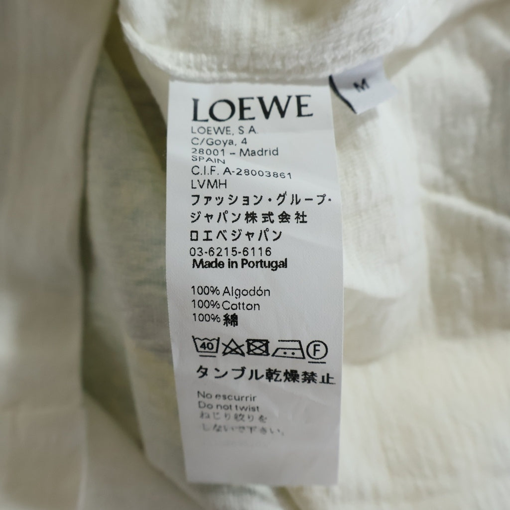 LOEWE(ロエベ) 19SS Eye LOEWE Nature クルーネック 半袖Tシャツ カットソー ホワイト A-28003861
