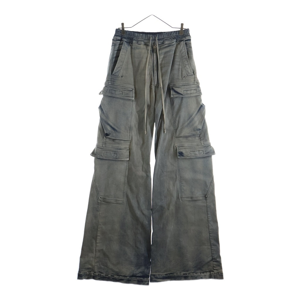 Rick Owens(リックオウエンス) 24AW Double Cargo Jumbo Belas ダブルジャンボカーゴベラ デニムパンツ インディゴ DU02D2398-SKY