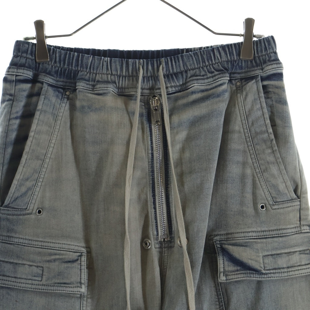 Rick Owens(リックオウエンス) 24AW Double Cargo Jumbo Belas ダブルジャンボカーゴベラ デニムパンツ インディゴ DU02D2398-SKY