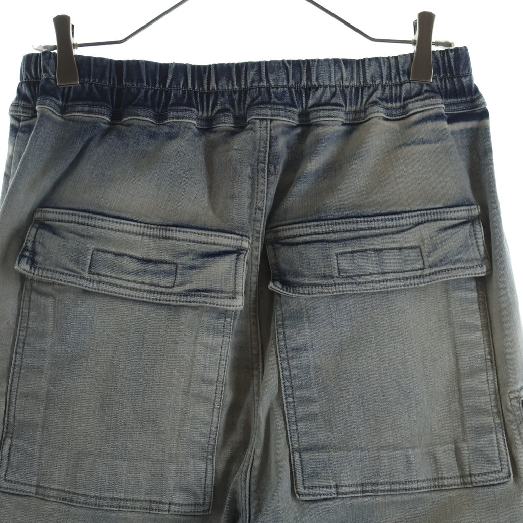 Rick Owens(リックオウエンス) 24AW Double Cargo Jumbo Belas ダブルジャンボカーゴベラ デニムパンツ インディゴ DU02D2398-SKY