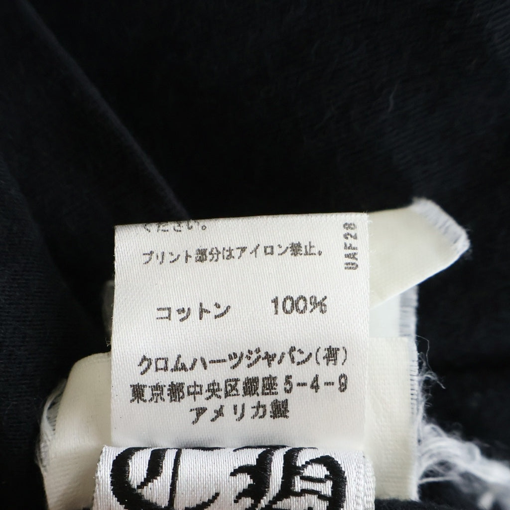 CHROME HEARTS(クロムハーツ) VINE DAGGER L/S TEE ヴァインダガーアームロゴプリント 長袖Tシャツカットソー ブラック/イエロー