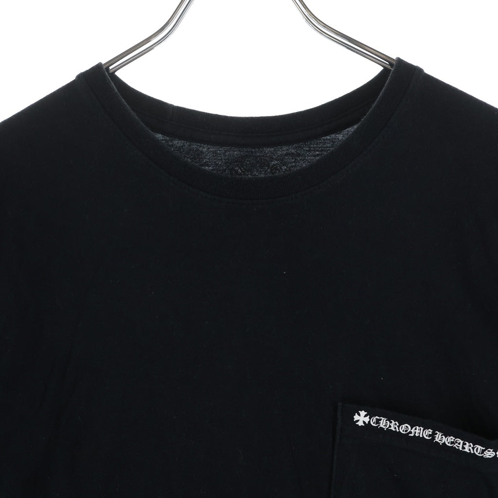 CHROME HEARTS(クロムハーツ) Holly wood TEE バックロゴプリント 半袖Tシャツ カットソー ブラック
