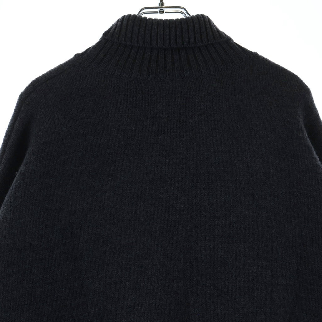 AMI Alexandre Mattiussi(アミアレクサンドルマテュッシ) Knit Sweater ハートロゴ タートルネックセーター ウールニット グレー UKS402.018