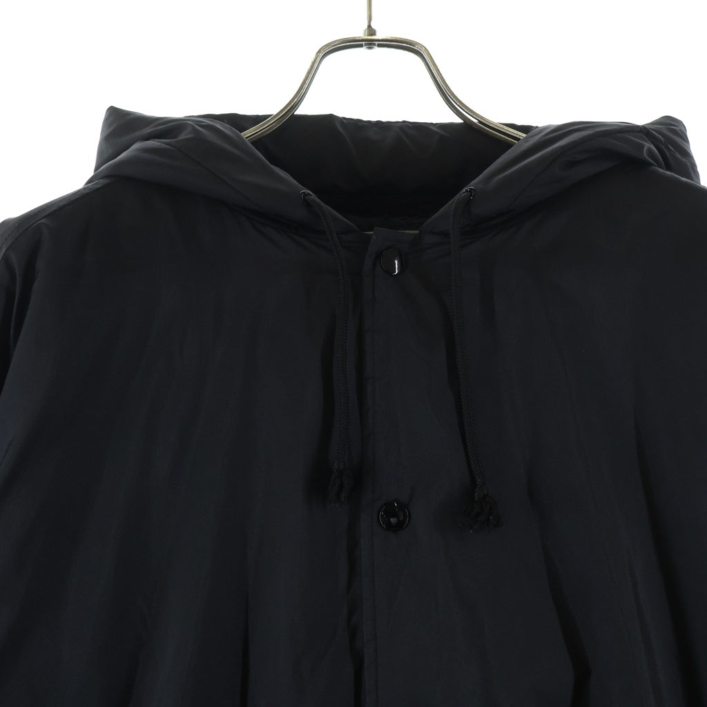 GOOD DESIGN SHOP COMME des GARCONS(グッドデザインショップ コムデギャルソン) 17AW Boa Over Coat ボアオーバーコート CDG バックプリント ブラック IT-C001