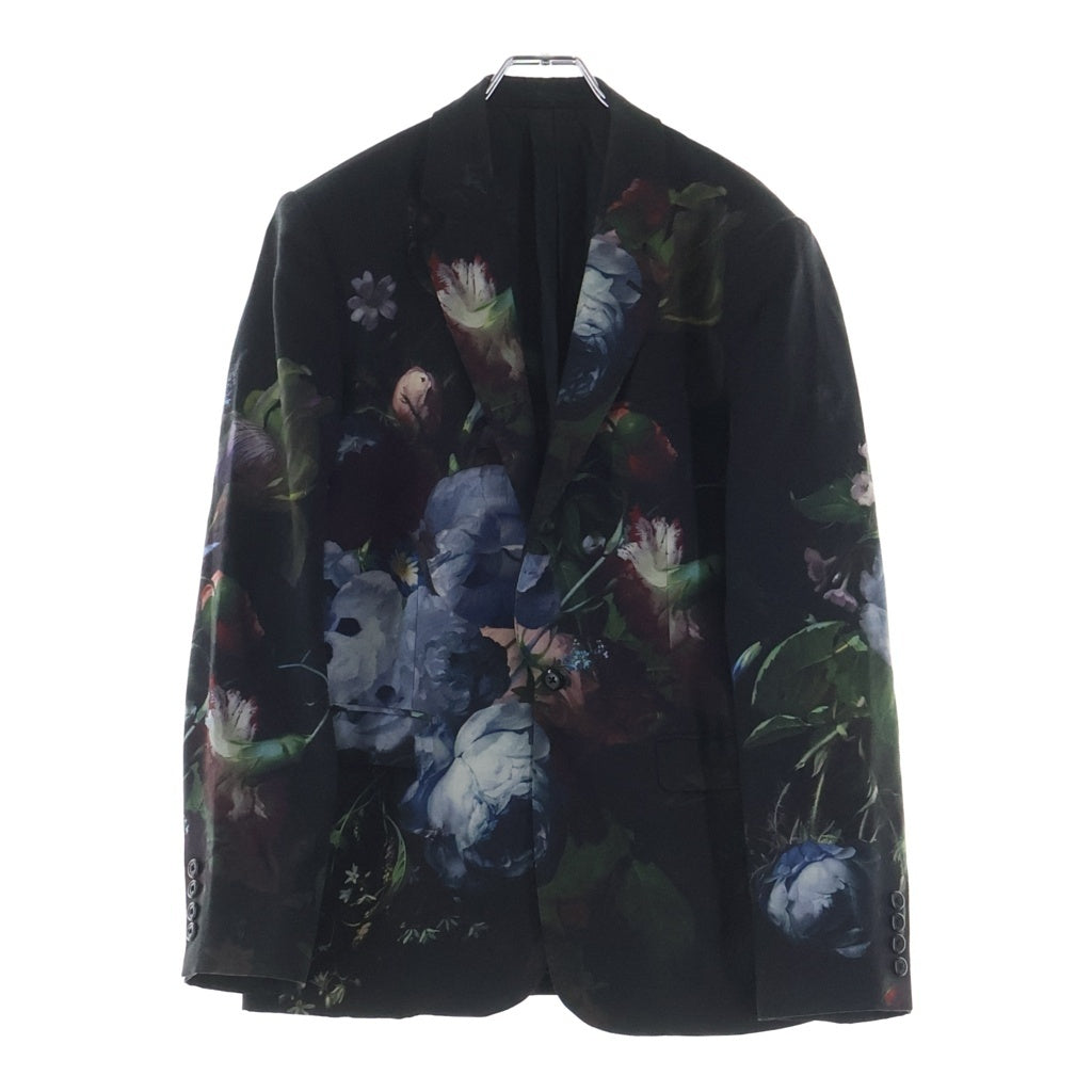 LAD MUSICIAN(ラッドミュージシャン) 19AW Standard 1B Jacket スタンダード テーラードジャケット 花柄 ブラック 2219-311