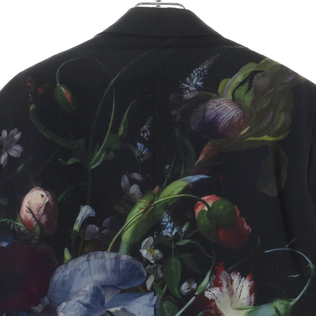 LAD MUSICIAN(ラッドミュージシャン) 19AW Standard 1B Jacket スタンダード テーラードジャケット 花柄 ブラック 2219-311