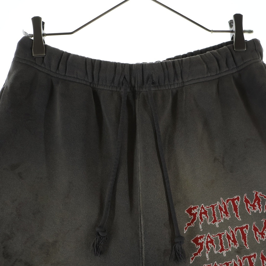 SAINT MICHAEL(セントマイケル) 26SS ヴィンテージヴィンテージ加工スウェットショートパンツ ブラック SM-MK8-0000-068