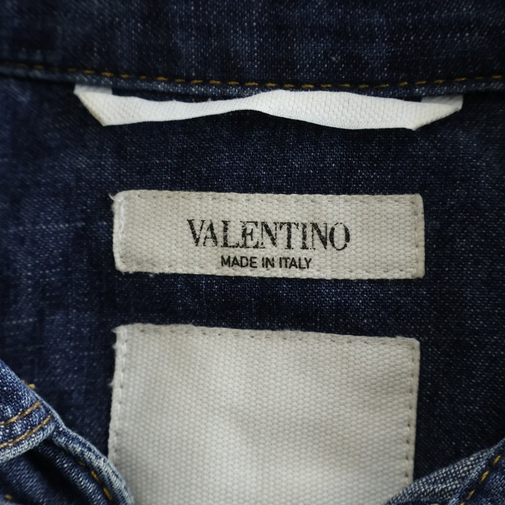VALENTINO(ヴァレンティノ) スタッズ付き ボタンフライデニム 長袖