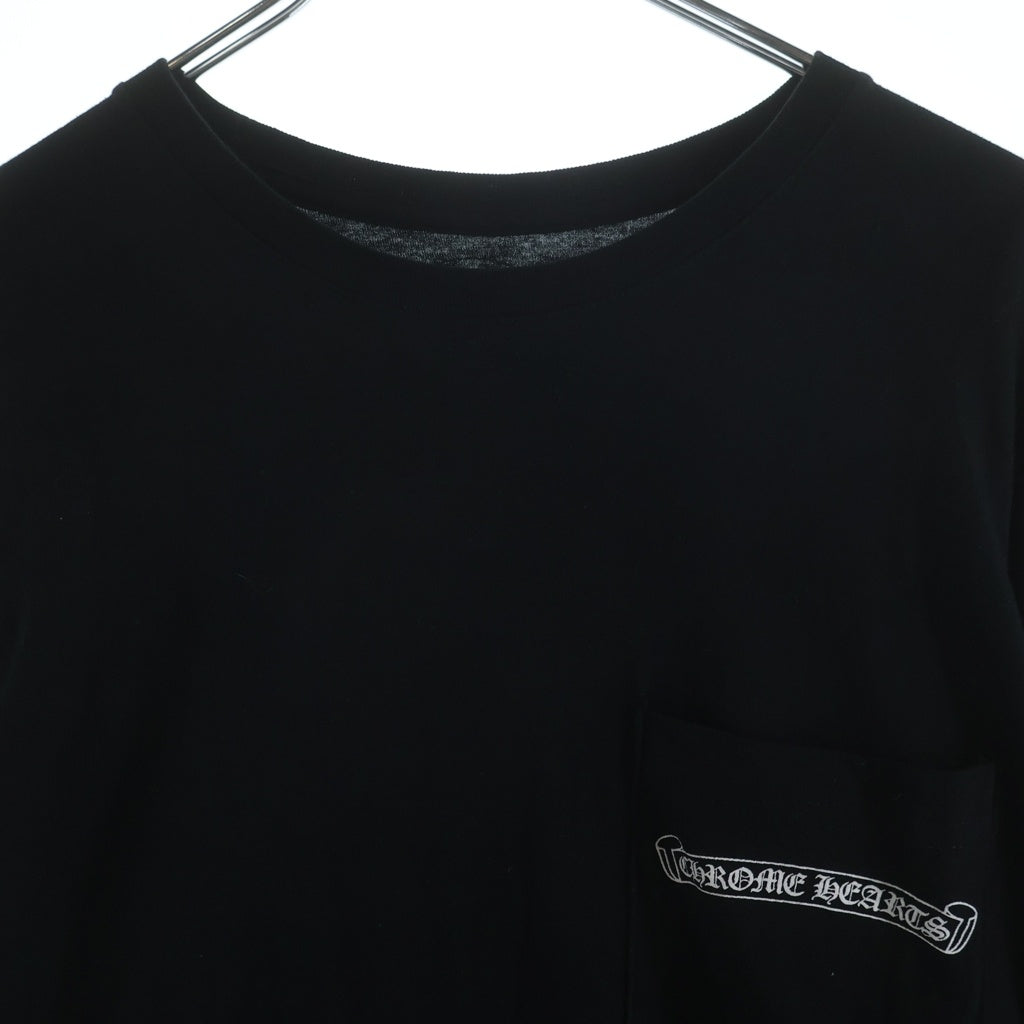 CHROME HEARTS(クロムハーツ) CH PLUS T-SHRT CHプラス バックスクロールプリント 長袖Tシャツ カットソー ブラック