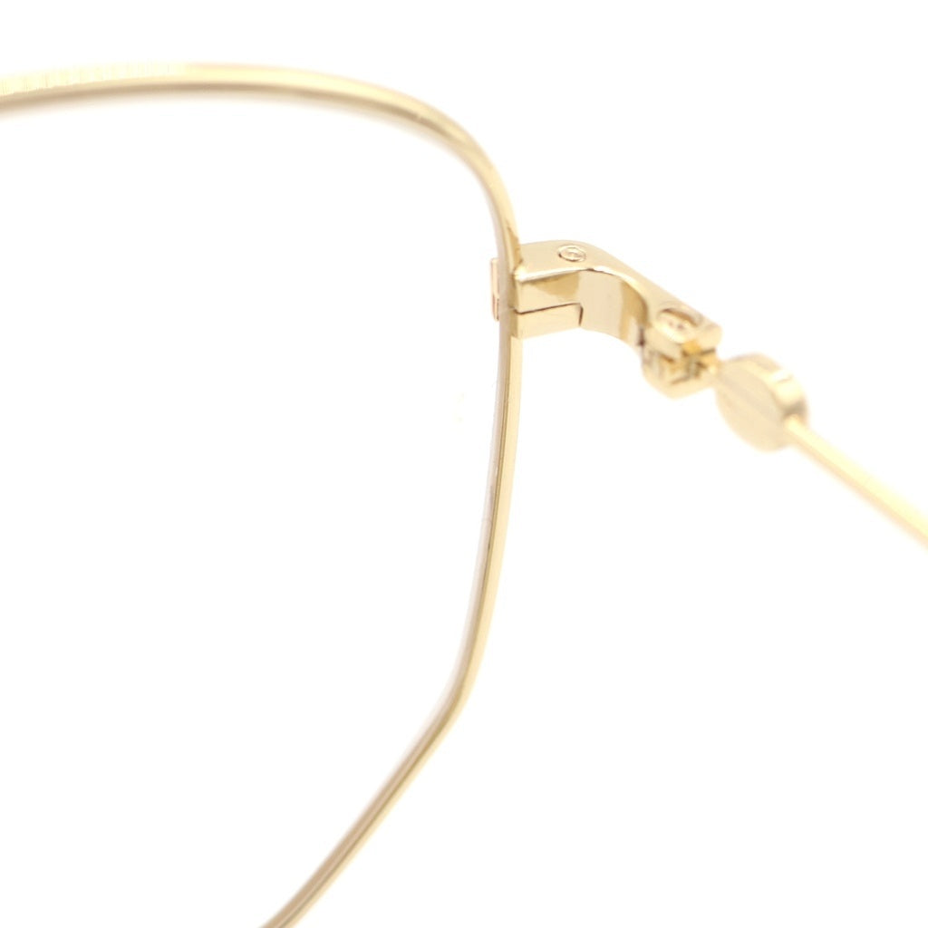 GUCCI(グッチ) スクエアフレームメタルサングラス 眼鏡 アイウェア ゴールド GG0396S