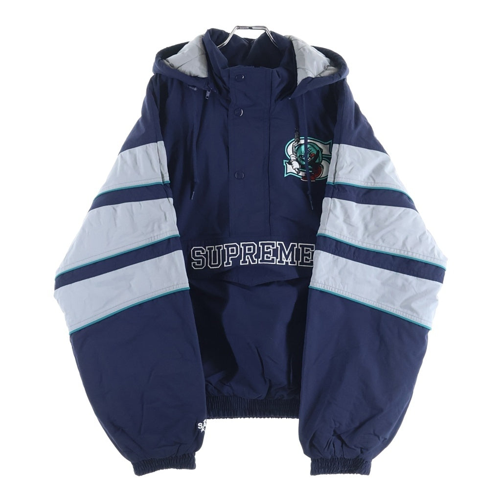SUPREME(シュプリーム) 26SS × SALEM Half Zip Stadium Jacket セーラム ハーフジップスタジアムジャケット ネイビー