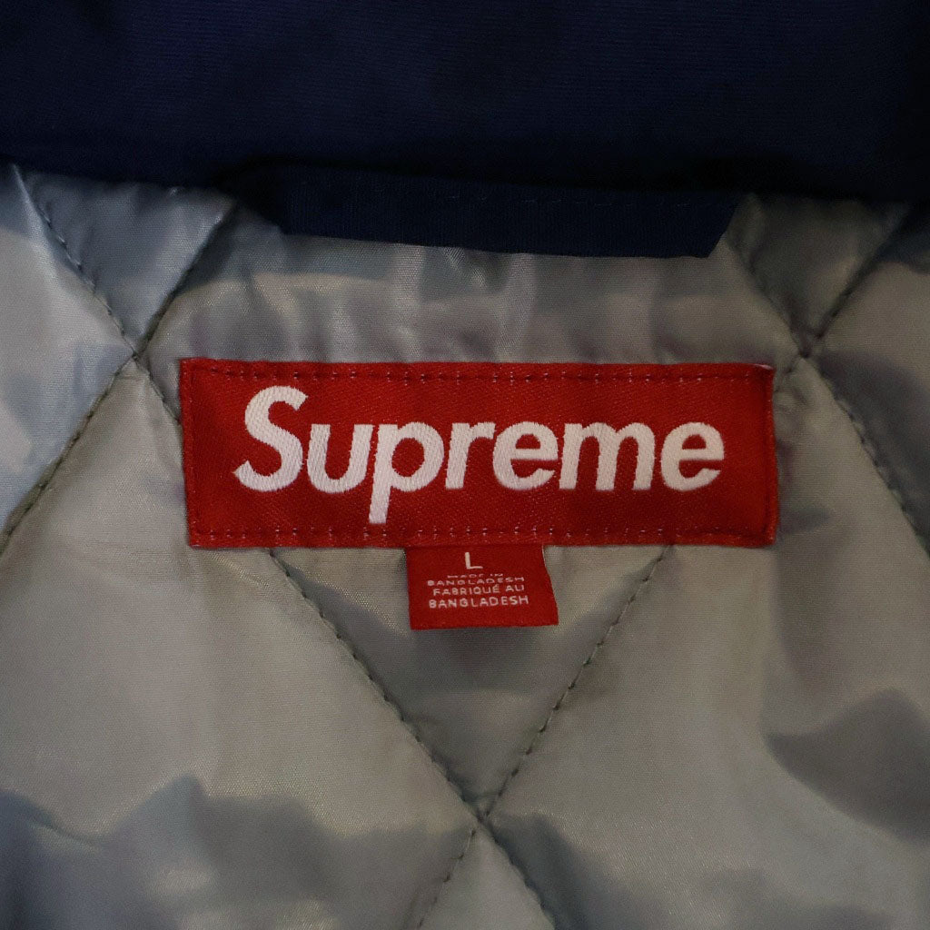 SUPREME(シュプリーム) 26SS × SALEM Half Zip Stadium Jacket セーラム ハーフジップスタジアムジャケット ネイビー