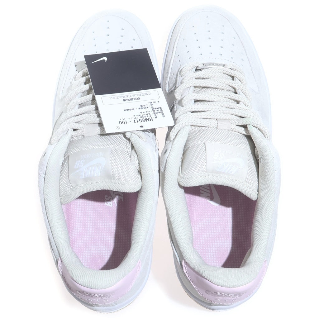 NIKE SB(ナイキエスビー) Air Force 1 Low Light エアフォース1 ロー ライトオールウッドブラウン/ピンクフォーム ローカットスニーカー シューズ グレー/ピンク US8.5/26.5cm