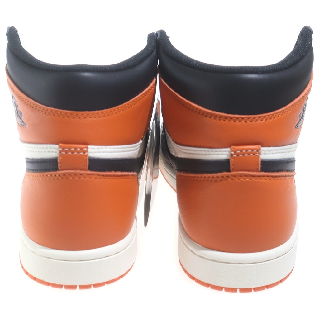 NIKE(ナイキ) AIR JORDAN 1 RETRO HIGH OG Shattered Backboard エアジョーダン1 レトロ シャッタードバックボード ハイカットスニーカー オレンジ/ブラック US8.5/26.5cm DZ5485-008