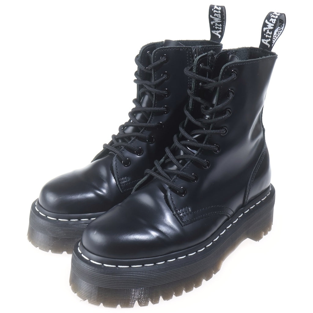 Dr.Martens(ドクターマーチン) JADON ジェイドン ホワイトステッチ 8ホール サイドジップブーツ レディース ブラック