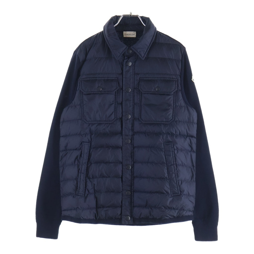 MONCLER(モンクレール) MAGLIONE TRICOT CARDIGAN ダウンジャケット トリコットニットカーディガン ネイビー C20919412600 94666