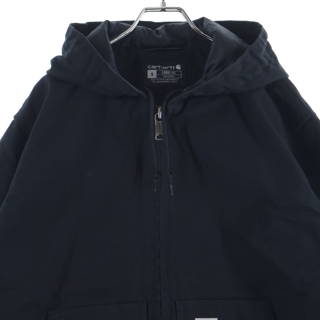 CARHARTT(カーハート) WASHED DUCK INSULATED ACTIVE JACKET J130-M アクティブ ジップアップ フーデッド ダックジャケット ブラック