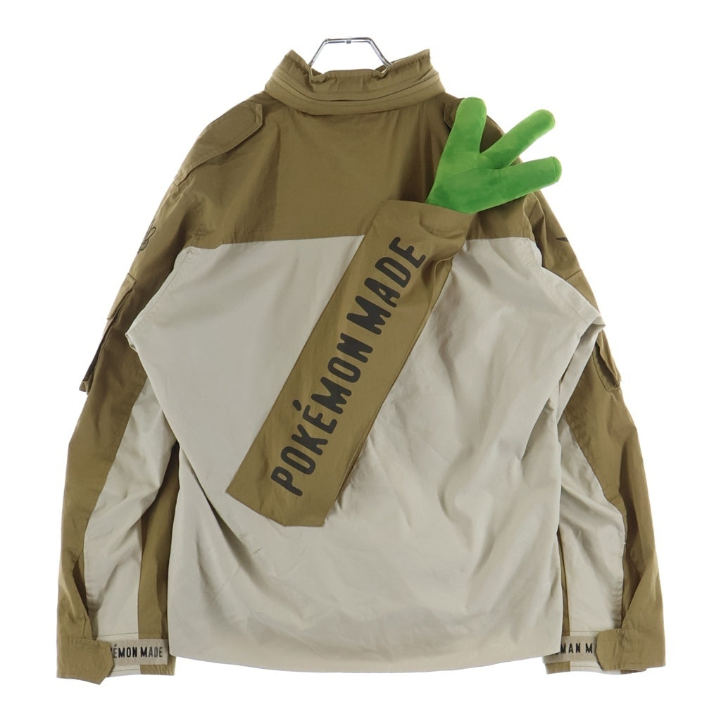 HUMAN MADE(ヒューマンメイド) ×Pokemon Made Utility Jacket ポケモン ユーティリティジャケット カモネギ ジップアップ ベージュ XX31JK007