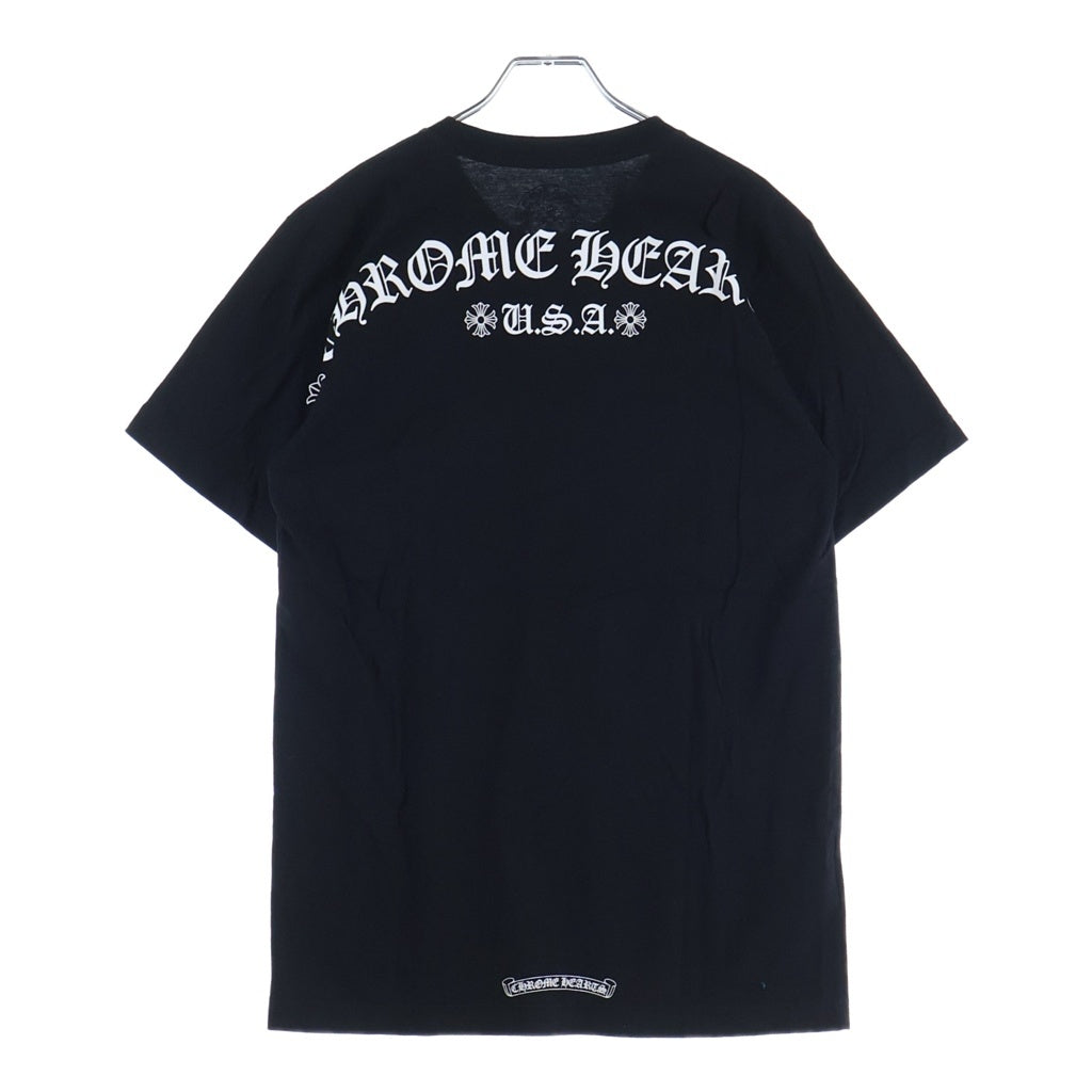 CHROME HEARTS(クロムハーツ) CH T-SHRT バックロゴプリント半袖Tシャツ カットソー ブラック