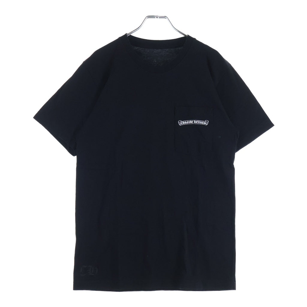 CHROME HEARTS(クロムハーツ) CH T-SHRT バックロゴプリント半袖Tシャツ カットソー ブラック