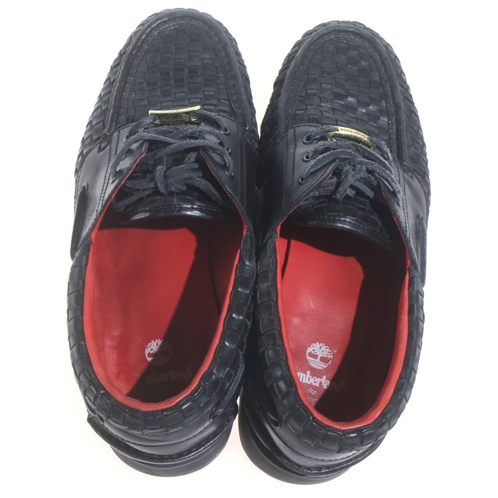 SUPREME(シュプリーム) 22AW ×Timberland Woven 3-Eye Lug Shoe ウーブン 3アイ ラグ シューズ ブラック