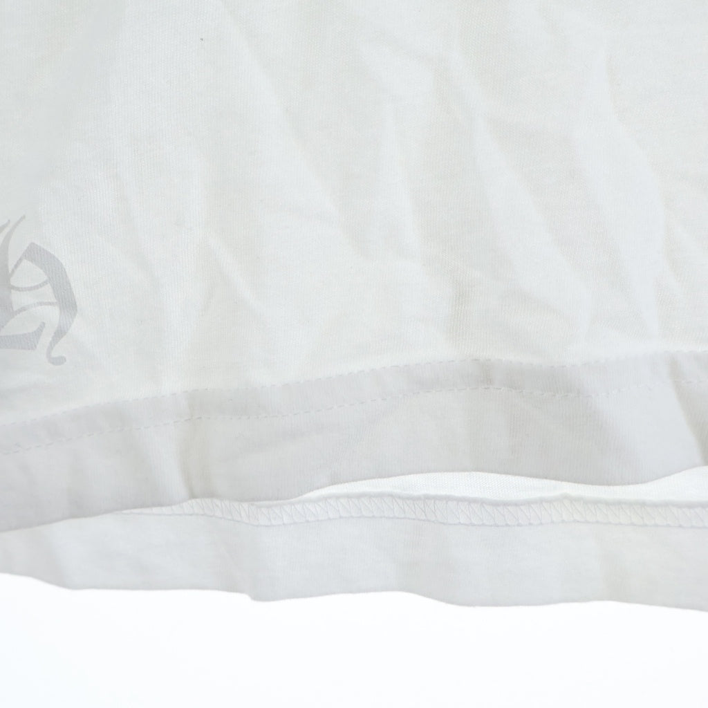 CHROME HEARTS(クロムハーツ) NECK LOGO TEE ネックロゴプリント クルーネック 半袖Tシャツ カットソー ホワイト
