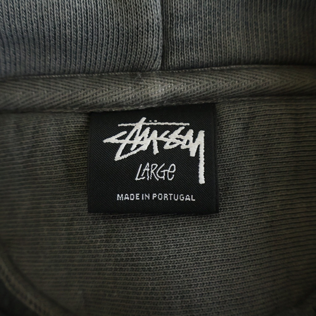 STUSSY(ステューシー) MODERN AGE HOODIE PIGMENT DYED モダン エイジ フーディ ピグメント ダイ プルオーバーパーカー ブラック 1925079