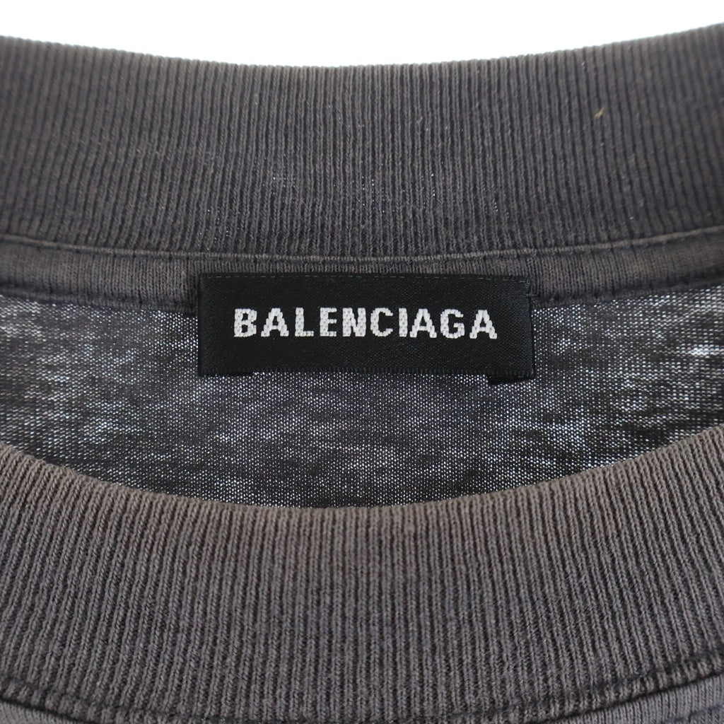 BALENCIAGA(バレンシアガ) SPEED HUNTERS スピードハンターズ グラフィックプリント クルーネック半袖Tシャツ カットソー チャコールグレー 541875 TCV38