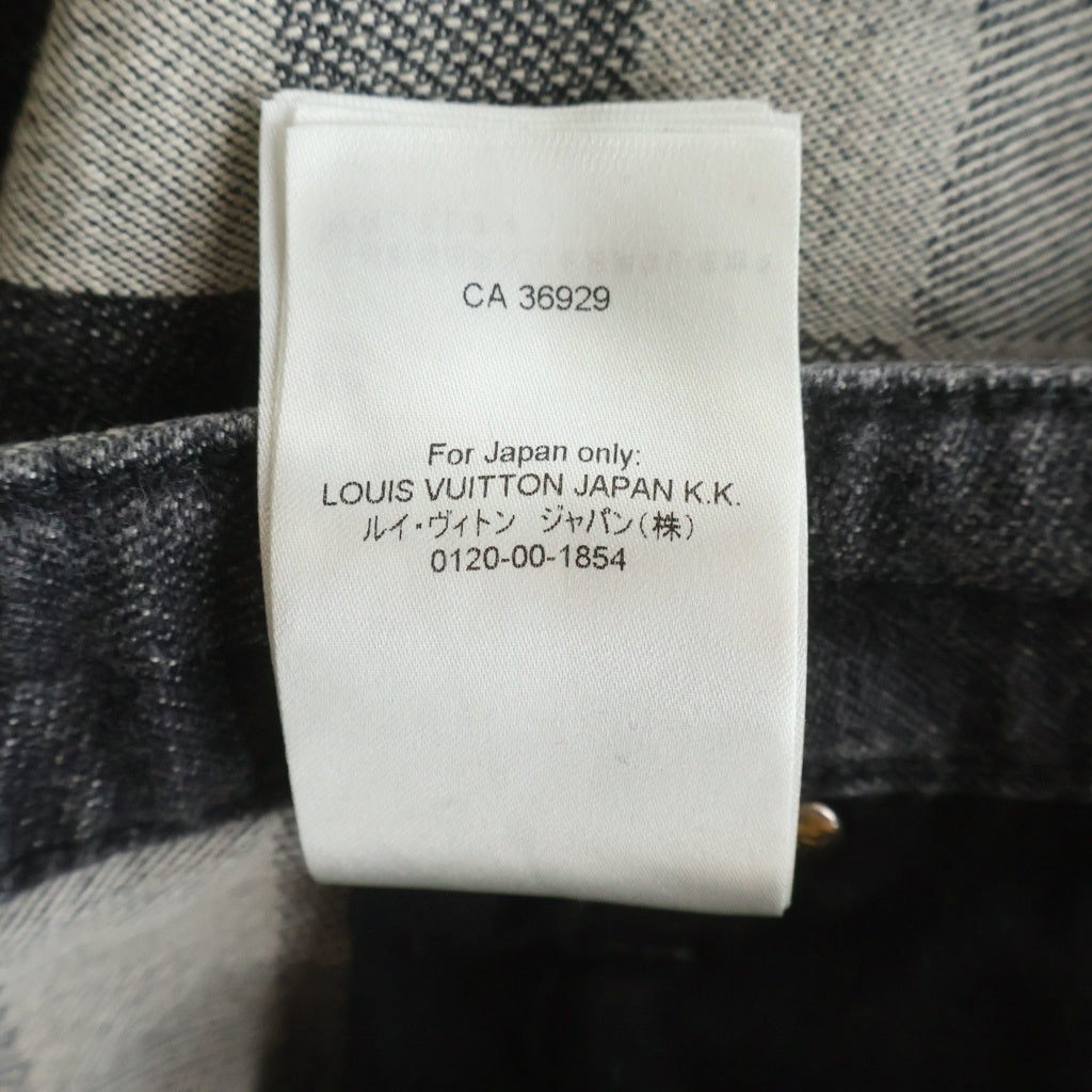 LOUIS VUITTON(ルイヴィトン) 25SS ダミエデニムスケーターデニムパンツ ジーンズ グレー RM251MN GCO HQD87W