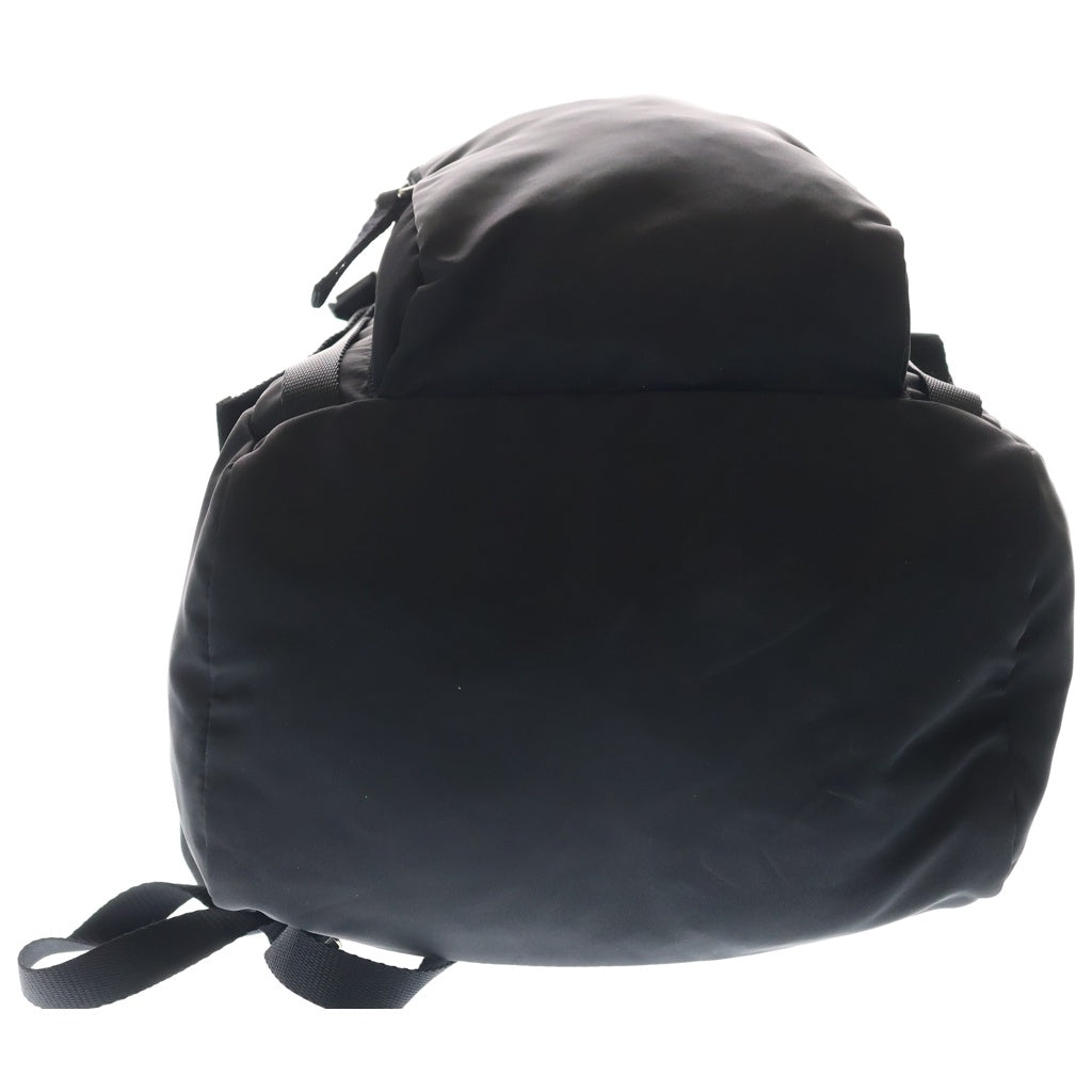 PRADA(プラダ) ロゴプレート ナイロンフラップバックパック リュックサック ブラック V135 V135 レディース