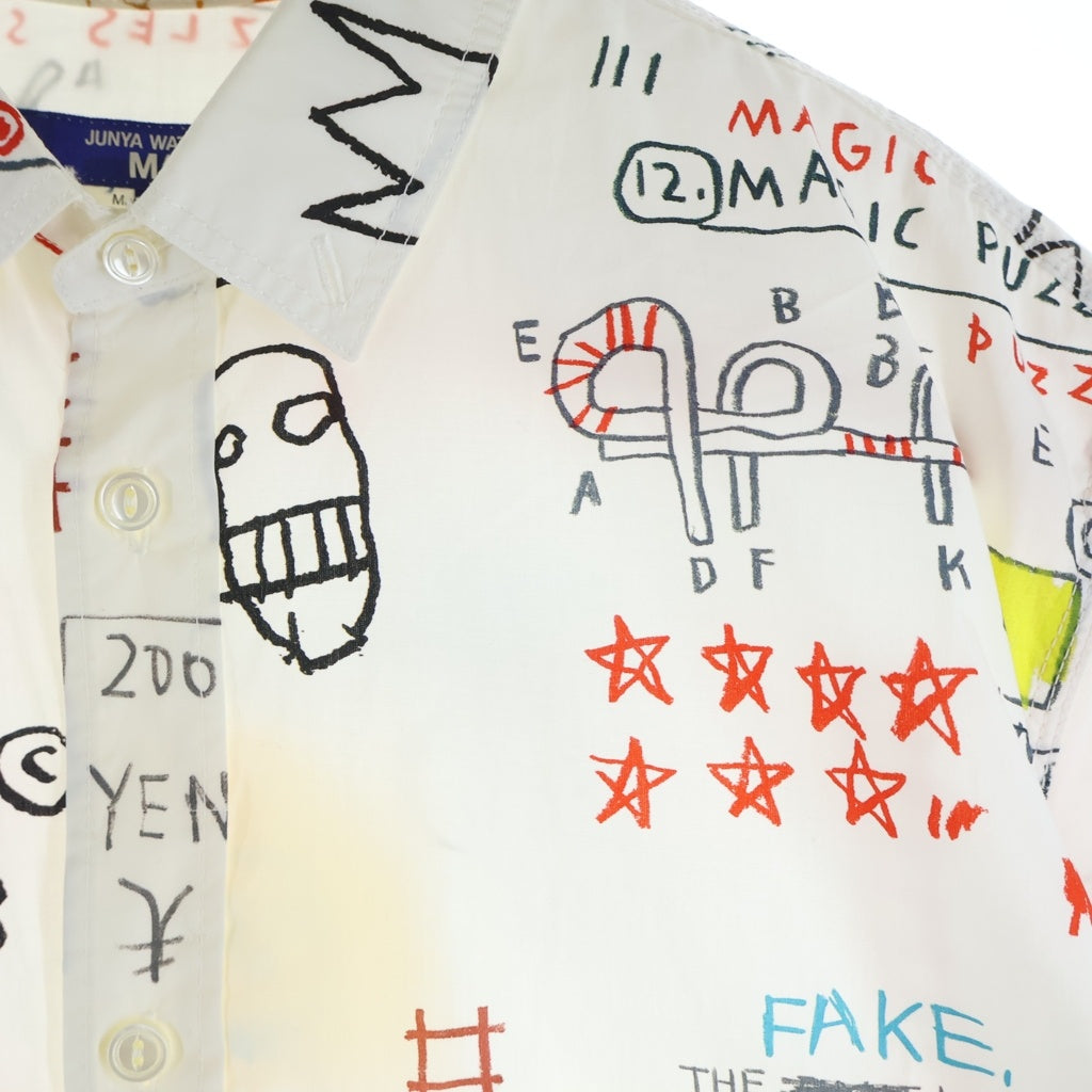 JUNYA WATANABE COMME des GARCONS(ジュンヤワタナベ コムデギャルソン) Jean Michel Basquiat ジャンミシェル・バスキア コットンブロードプリント半袖シャツ WK-B025