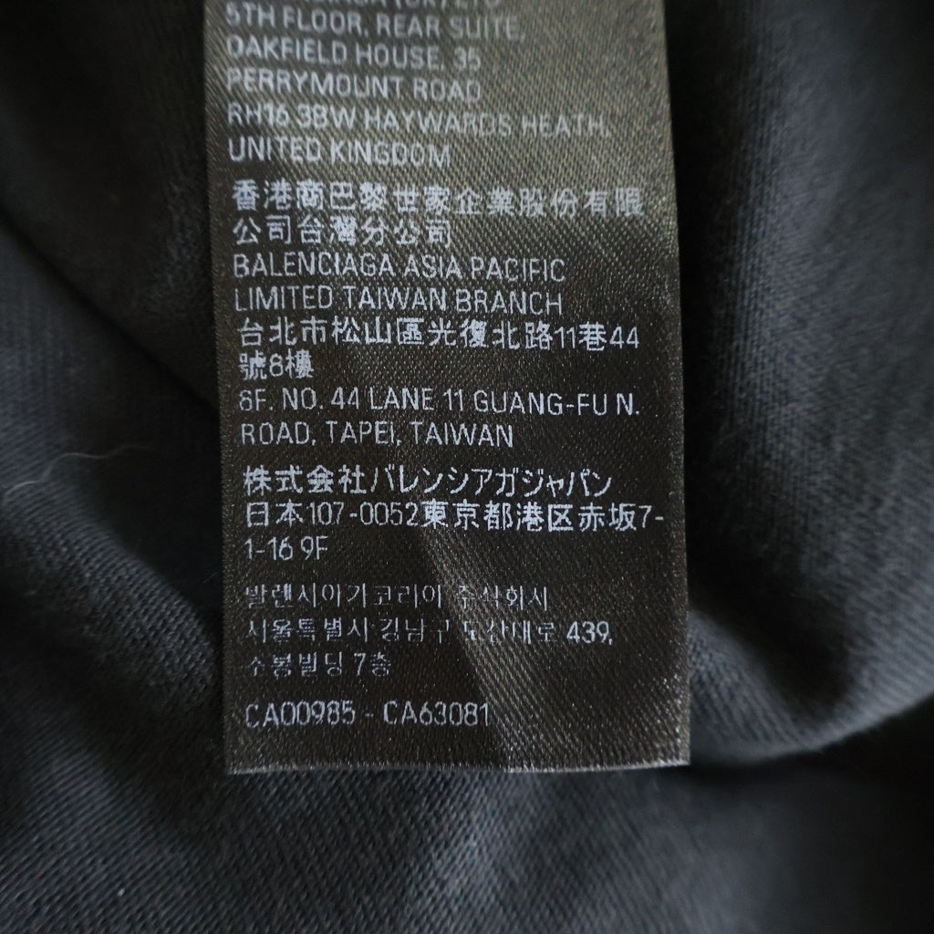 BALENCIAGA(バレンシアガ) 25SS Political Campaign Long-Sleeve Layered T-Shirt ポリティカルキャンペーン レイヤード長袖Tシャツ レディース ブラック 818555 TRVK8